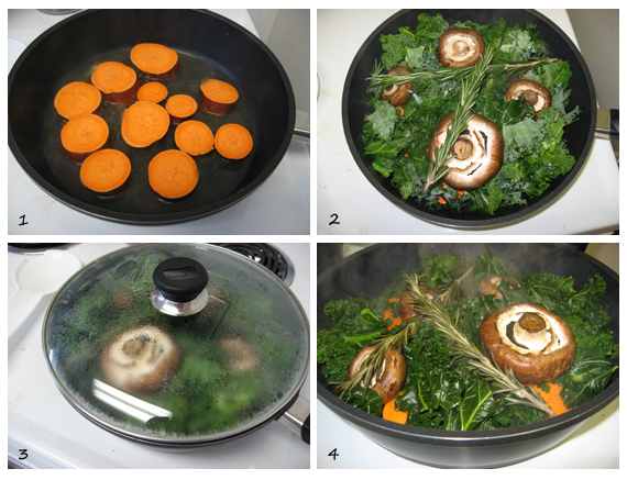 Rosemary Mushrooms & Kale