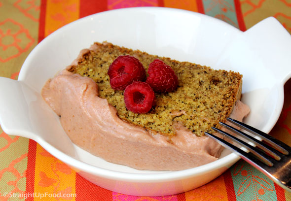 Almond-Poppy Seed Cake with Raspberries