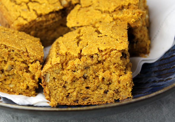 Pumpkin Walnut Cornbread