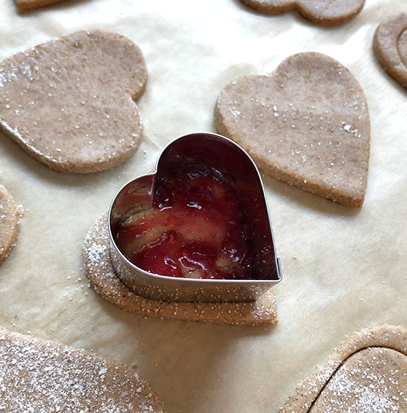Ginger Heart Cookies by Straight Up Food