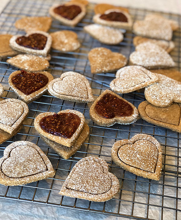 Ginger Heart Cookies by Straight Up Food