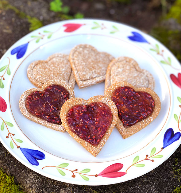 Ginger Heart Cookies by Straight Up Food