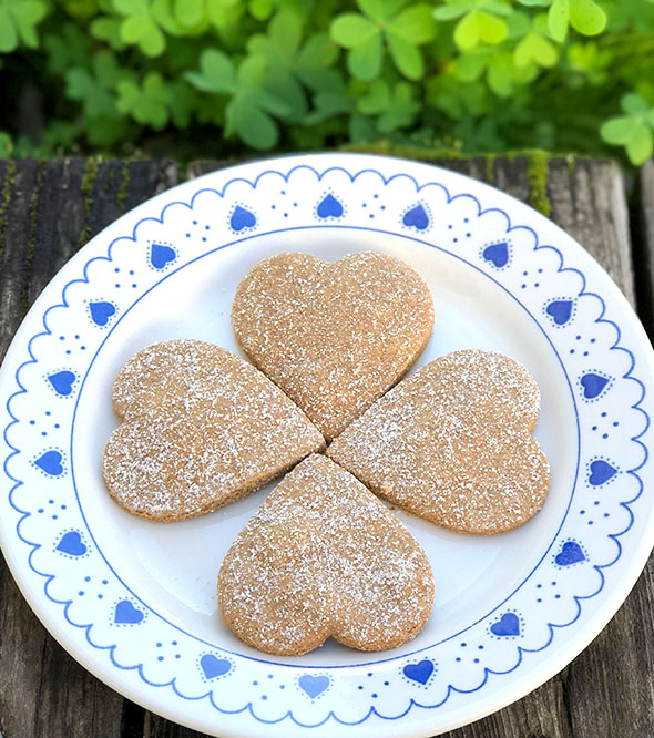 Ginger Heart Cookies by Straight Up Food